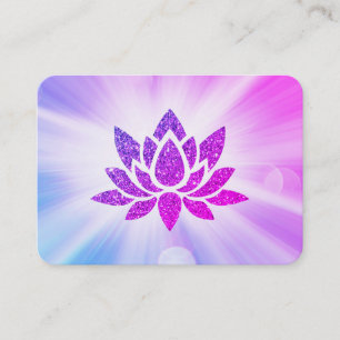 Carte De Visite *~* Parties scintillant Lotus Rays Reiki Énergie 
