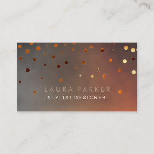 Carte De Visite Parties scintillant Lumineuse Coucher de soleil Co