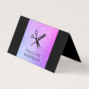 Carte De Visite Parties scintillant Lux élégante de cisaillement e