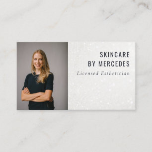 Carte De Visite Parties scintillant minimaliste élégante brillante