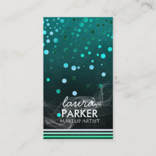 Carte De Visite Parties scintillant moderne Bokeh maquillage Artis