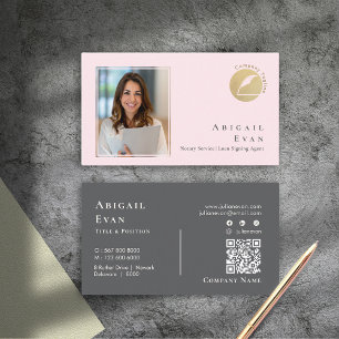 Carte De Visite Parties scintillant moderne Gold Fee Blush Pink Ph