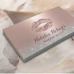 Carte De Visite Parties scintillant moderne Lèvres Blush Rose Gold<br><div class="desc">Parties scintillant moderne lèvres Blush Rose Gold maquillage Cartes de visite.</div>