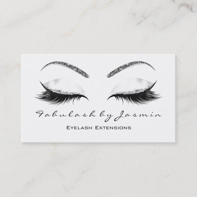 Carte De Visite Parties scintillant oculaire maquillage sourcils b (Devant)