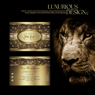 Carte De Visite Parties scintillant Or de luxe Étoiles Étoiles Dia