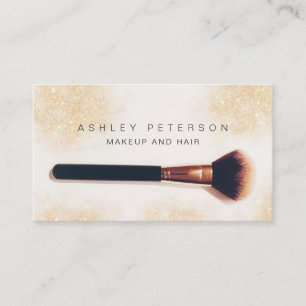 Carte De Visite parties scintillant photo de maquillage moderne