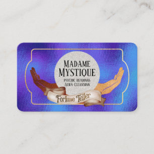 Carte De Visite Parties scintillant Psychique Crystal Ball Fortune