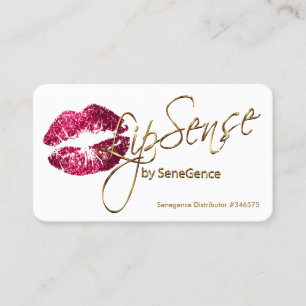 Carte De Visite Parties scintillant rose chaude et or - blanc