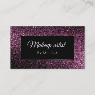 Carte De Visite parties scintillant violette