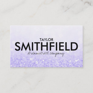 Carte De Visite Parties scintillant violette de Faux