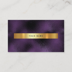 Carte De Visite Parties scintillant Vip Ombre en or Vip Plum viole