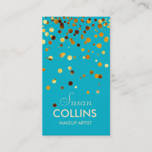 Carte De Visite Parties scintillant vive Étincelle Artiste de maqu