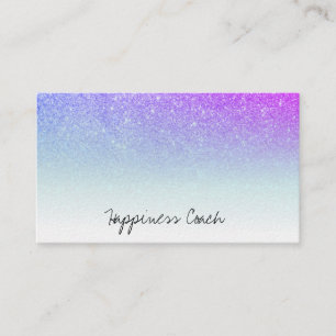 Carte De Visite Parties scintillantes blanches de gradient d'Ombre