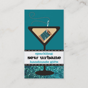 Carte De Visite Parties scintillantes de couture de faux de fil en