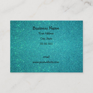 Carte De Visite Parties scintillantes de turquoise