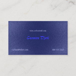 Carte De Visite parties scintillantes éclatées (bleu)