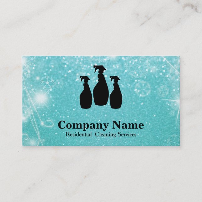 Carte De Visite Parties scintillantes élégantes Bokeh de service (Devant)