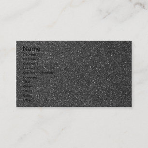 Carte De Visite Parties scintillantes noires