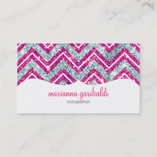 Carte De Visite Parties scintillantes scintillantes roses et