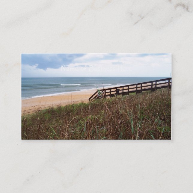 Carte De Visite Passage couvert de plage de Flagler (Devant)