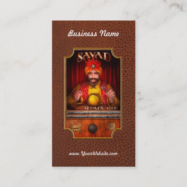 Carte De Visite Passe-temps - ayez votre fortune dite (Devant)