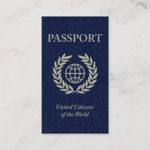 Carte De Visite passeport de marine