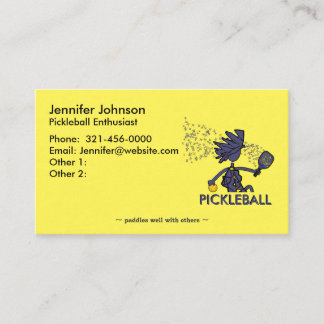Carte de visite passionné de Pickleball