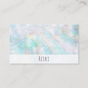 Carte De Visite *~* Pastel Arc-en-ciel Reiki Yoga Healing