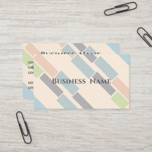 Carte De Visite pastel géométrique moderne minimaliste personnalis