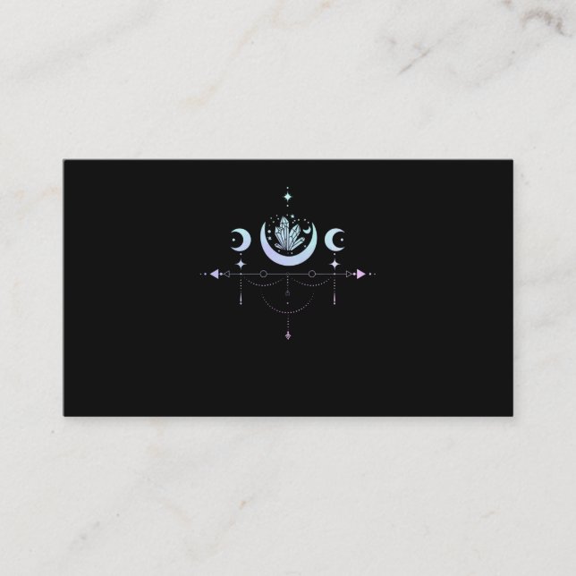Carte De Visite Pastel Goth Moon Crescent de cuisine (Devant)