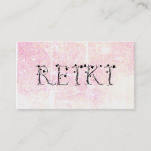Carte De Visite *~* Pastel REIKI Ivy Typography Grunge Parties sci