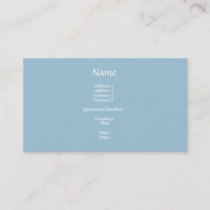 Carte De Visite Pastel Skies