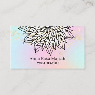 Carte De Visite *~* Pastels Crémeux Mandala Parties scintillant Yo