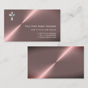 Carte De Visite Pasteur prêtre moderne Ministre Deacon Clergé Foi