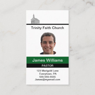 Carte De Visite Pastor Matching Custom