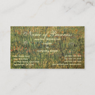 Carte De Visite Pasture en fleurs par Vincent van Gogh