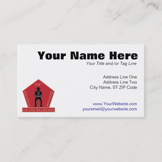 Carte De Visite Patch Bounty Hunters (Devant)