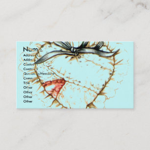 Carte De Visite patchwork-coeur,