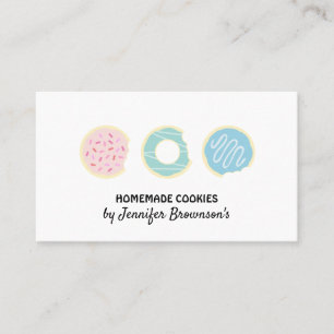 Carte De Visite Pâtes à biscuits Beignets Friandises