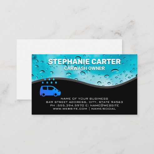 Cartes de visite Lave Auto| Zazzle.fr