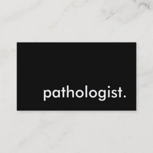 Carte De Visite pathologiste.
