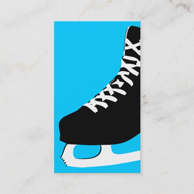 Carte De Visite patin de glace (Devant)