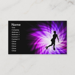 Carte De Visite Patinage artistique violet