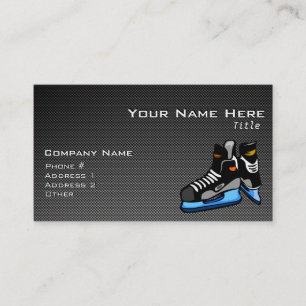 Carte De Visite Patins de hockey sur fibre de carbone Faux