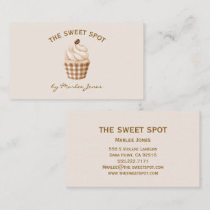 Carte De Visite Pâtisserie Chef Cupcake Boulangerie