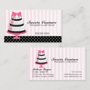 Carte De Visite Pâtisserie Couture Cakes sur mesure