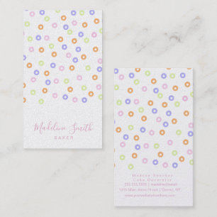 Carte De Visite Pâtisserie Donuts Sprinkles
