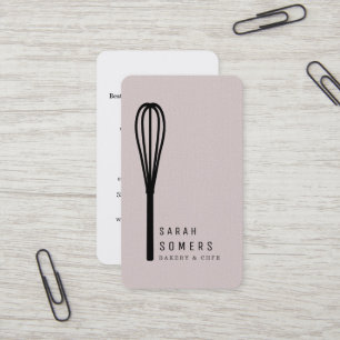 Carte De Visite Pâtisserie Moderne Chef Pâtissier Boulangerie