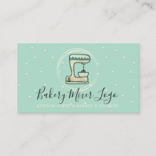 Carte De Visite Pâtisserie pâtisserie pâtisserie joli vert