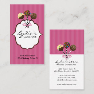 Carte De Visite Pâtisserie Pops
